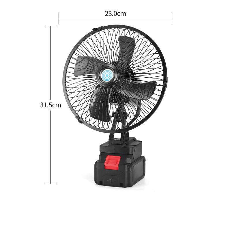 พัดลมพกพา 8 นิ้ว outdoor พัดลมไร้สาย 36V พัดลมแบต สําหรับตั้งแคมป์ ทํางาน บ้าน กลางแจ้ง พัดลมชาจแบต ลมแรง พัดลมใช้แบต รูปที่ 9
