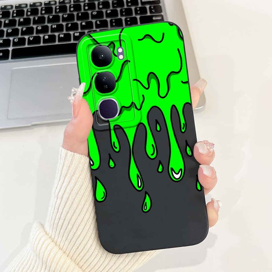 Vivo Y200 Cool Moon Milk Ripple รูปแบบเคสโทรศัพท์ Vivo Y200 5G เลนส์ป้องกันกรณีซิลิคอนอ่อน รูปที่ 6