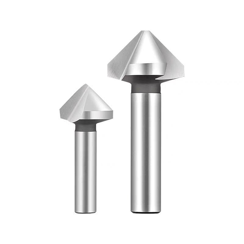 ดอกลบคม 90 องศา แชมเฟอร์ Chamfering tools 90° HSS สีเงิน 6.3 - 35 มิล ดอกแชมเฟอร์ ดอกลบมุม รูปที่ 4