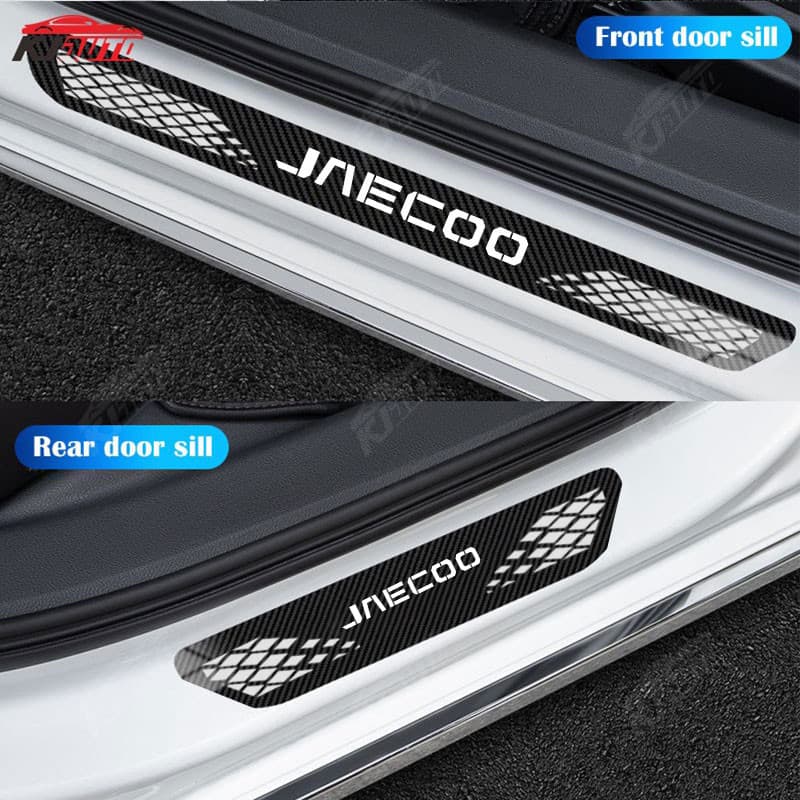 4pcs Jaecoo รถสแตนเลสเกณฑ์แถบโลหะยินดีต้อนรับเหยียบตกแต่ง Auto จัดแต่งทรงผมสติกเกอร์สําหรับ Chery Jaecoo J7 J8 Phev อุปกรณ์เสริม รูปที่ 5