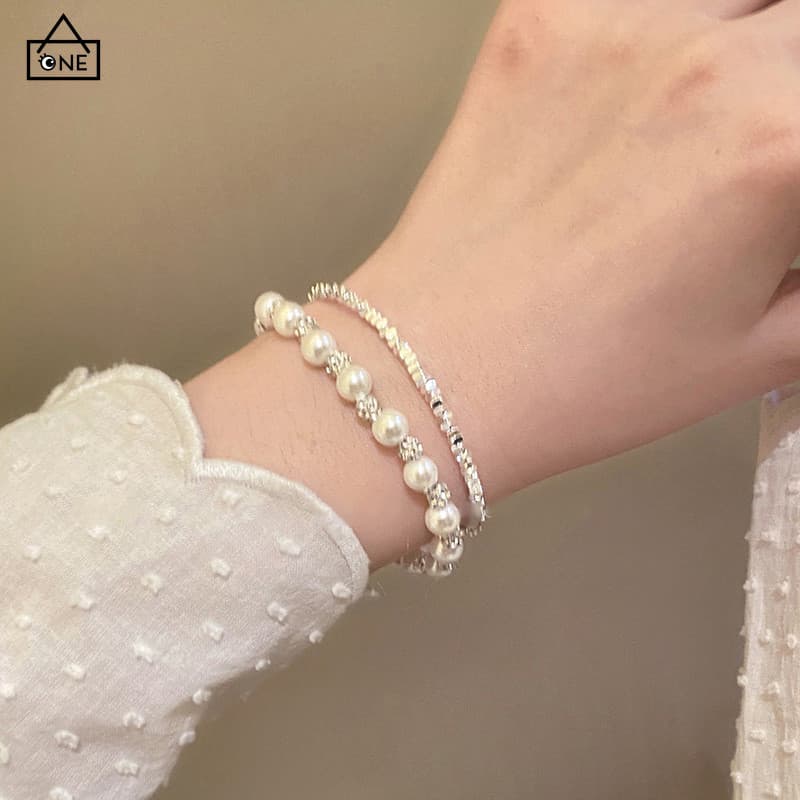 CODสร้อยข้อมือมุกเพทายหรูหราแฟชั่นระดับไฮเอนด์เครื่องประดับสำหรับผู้หญิงของขวัญ-a.one รูปที่ 1