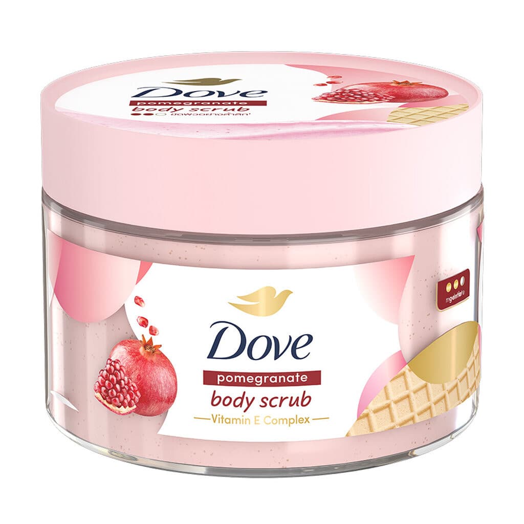 Dove โดฟ บอดี้ สครับ พอมมากราเนท 280 กรัม สครับ ขัดผิวกาย เนียนนุ่ม รูปที่ 2