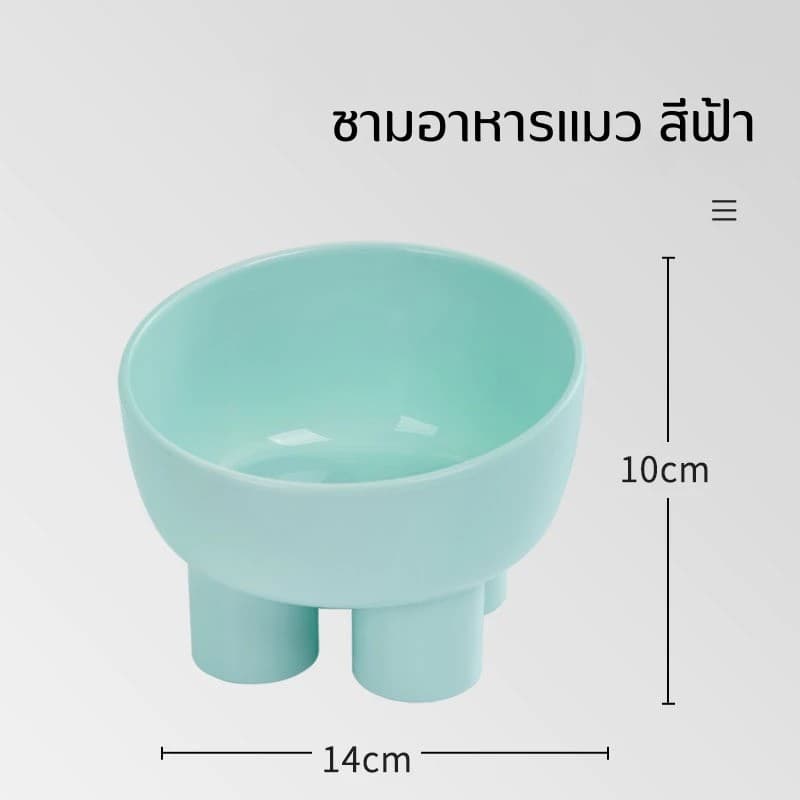 ชามกันมด แมว ชามอาหารแมว ชามอาหารสัตว์เลี้ยง ทรงเฉียง ชามอาหารสุนัข ที่วางอาหารสัตว์เลี้ยง เครื่องให้อาหารสัตว์เลี้ยง รูปที่ 8