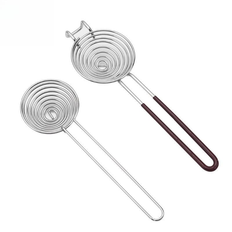 ที่แยกไข่สแตนเลส อุปกรณ์ครัว ด้ามจับไข่แดง ตัวกรองไข่ยาว ที่แยกไข่ในครัว รูปที่ 8
