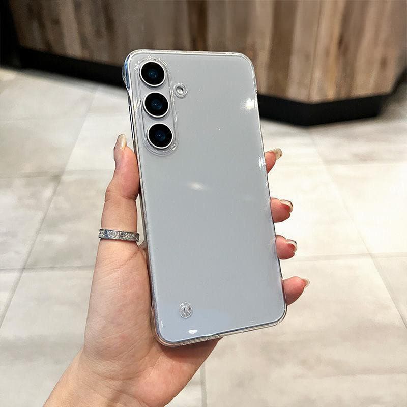 เคสโทรศัพท์โปร่งใสป้องกันกล้องบางเฉียบไร้กรอบใหม่ For Samsung A06 A55 A05 A15 A05S A12 A54 A14 A13 A54 A23 A52 4G 5G รูปที่ 2