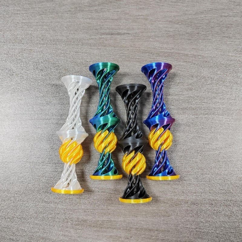 3D Double Layer Helical Tree ความหลากหลายเด็ก Decompression เครื่องประดับพิมพ์ Pyramid Passthrough Fidget ของเล่นของขวัญ รูปที่ 9