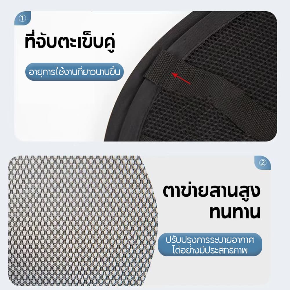 laundry basket ตะกร้าใส่ผ้าพับได้ แบบตาข่ายยืดหยุ่นจุ นจุของได้เยอะ ม แข็งแรง ทนทาน รูปที่ 8