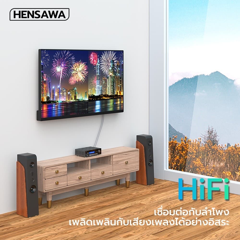 HENSAWA รุ่น AD129 2 RCA to 2 RCA สายสัญญาณเสียง Stereo Audio Cable Male to Male Audio Cable Gold-Plated RCA Audio Cable รูปที่ 2