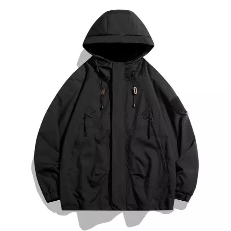 MNO.9 Jackets J90 แจ็คเก็ตผ้าร่ม มีฮู้ด กันลม กันแดด เนื้อผ้า2ชั้น มีกระเป๋าหน้า ซิปซ่อน ชายเสื้อปรับจั๊ม ปลายแขนสม็อค รูปที่ 4
