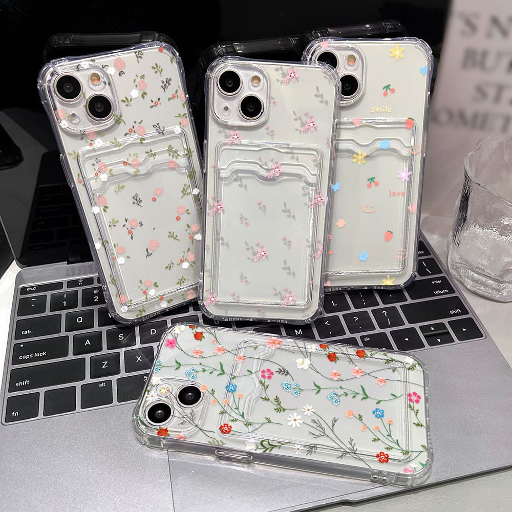 Card Holder เคส For iPhone 13 11 16 15 14 17 Pro Max Air 12 XR X Xs 7 8 Plus 16promax 15promax TPU เคสโทรศัพท์มือถือ รูปที่ 1