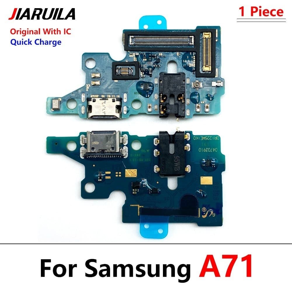 แพรตูดชาร์จ สําหรับ Samsung A71 A715F + แพรต่อบรอด พร้อมปุ่มปรับเสียง รูปที่ 2