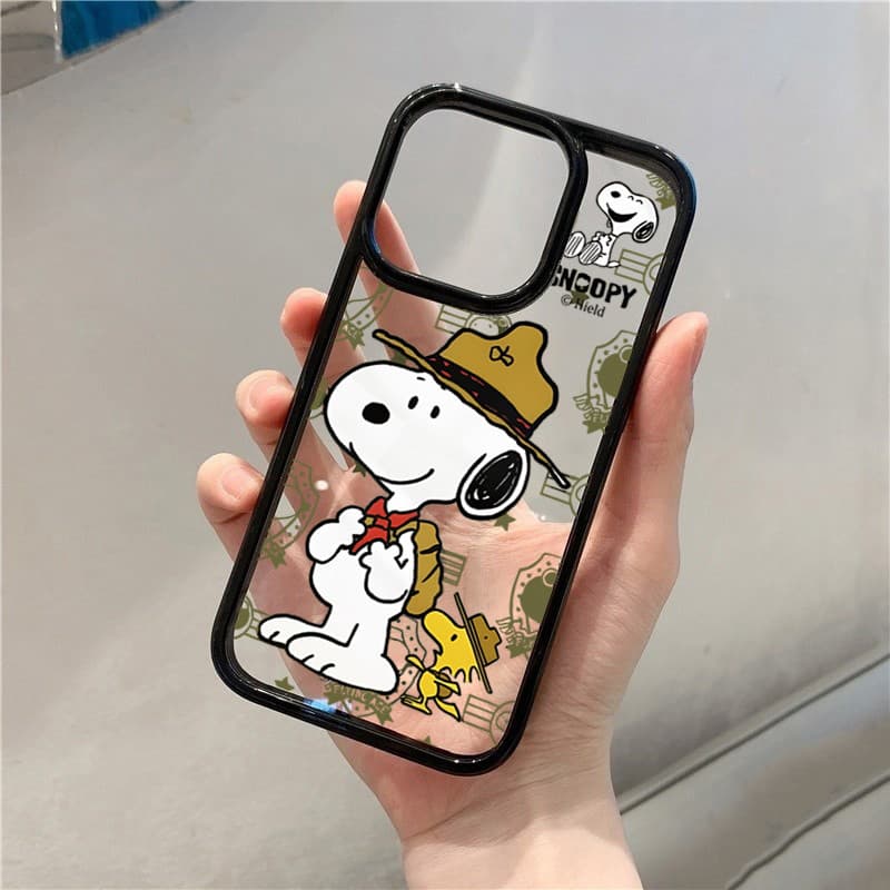 ปลอกสําหรับiPhone 11 16 14 15 12 13 Pro Max 16e 8 7 Plus XR X XS Max SE2020 2022 การ์ตูนที่มีสีสันSnoopyซิลิโคนกันกระแทก รูปที่ 3