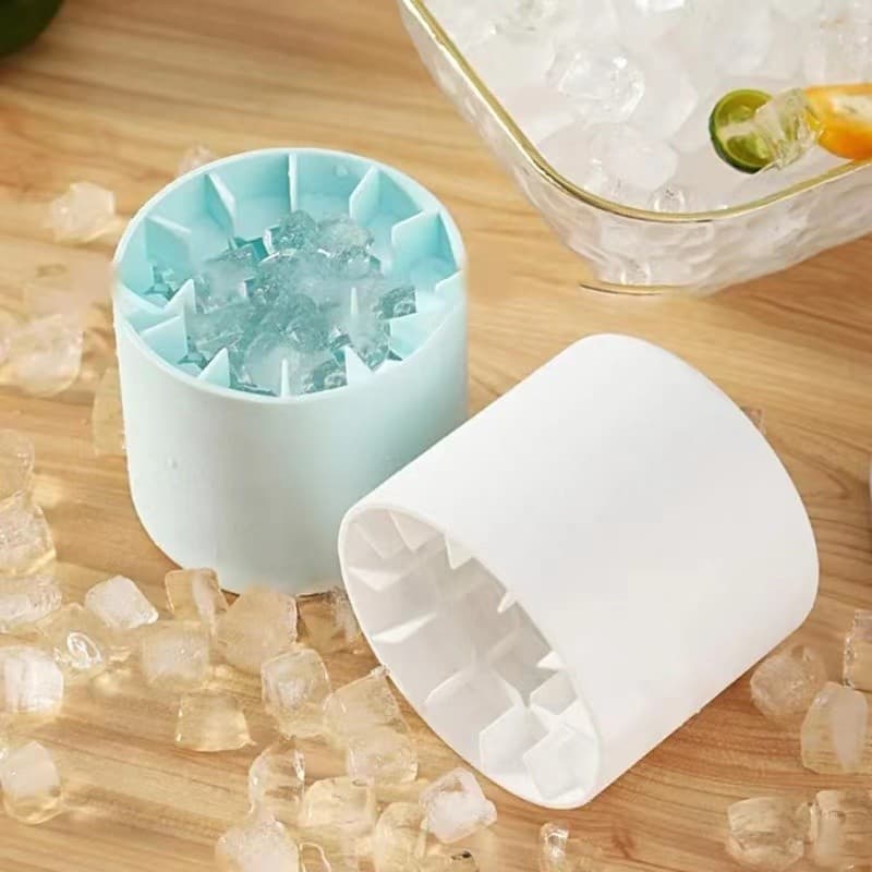 แม่พิมพ์ซิลิโคน ทรงกลม ทําน้ำแข็ง โฮมเมด DIY สําหรับตู้เย็น ถังน้ำแข็งถาดน้ำแข็งแม่พิมพ์ครัวเรือนกระบอกซิลิโคนก้อนน้ำ รูปที่ 4