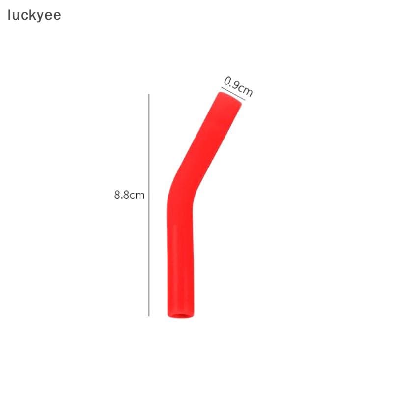 Luckyee 6 ชิ้น/เซ็ตซิลิโคนอ่อนฟางครอบคลุมหลอดเคล็ดลับครอบคลุม Fit สําหรับ 9 มม.กว้างสแตนเลสหัวฉีดหลอด TQ รูปที่ 5