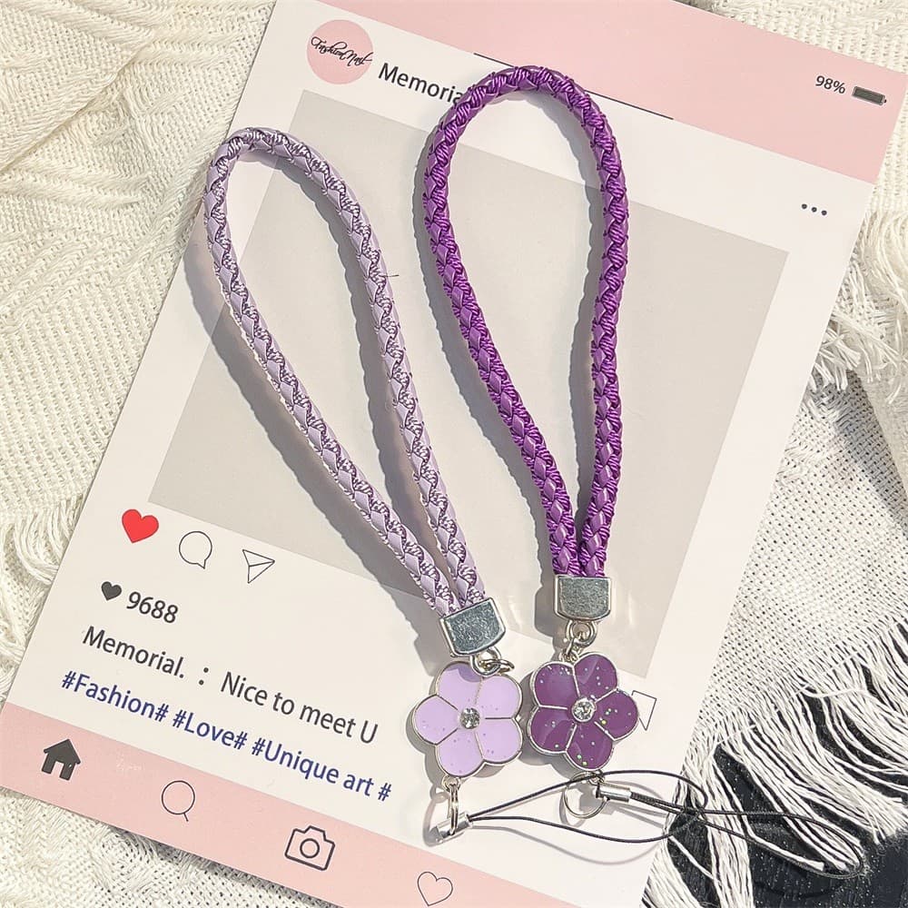 สายคล้องโทรศัพท์มือถือ เคสโทรศัพท์มือถือสำหรับผู้หญิง เชือกแขวน สายคล้องข้อมือ ป้องกันการสูญหาย - โคลเวอร์สี่แฉก-SJPS รูปที่ 7