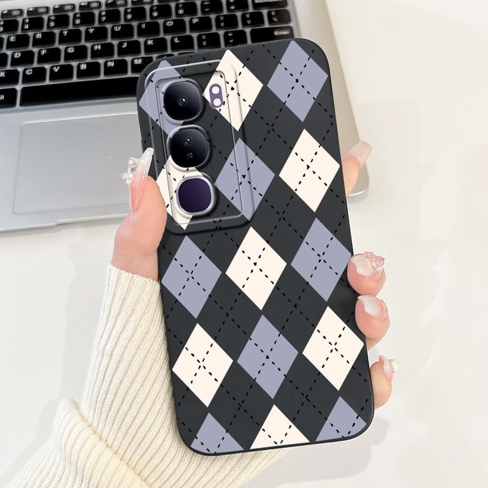 Vivo Y200 Cool Moon Milk Ripple รูปแบบเคสโทรศัพท์ Vivo Y200 5G เลนส์ป้องกันกรณีซิลิคอนอ่อน รูปที่ 4