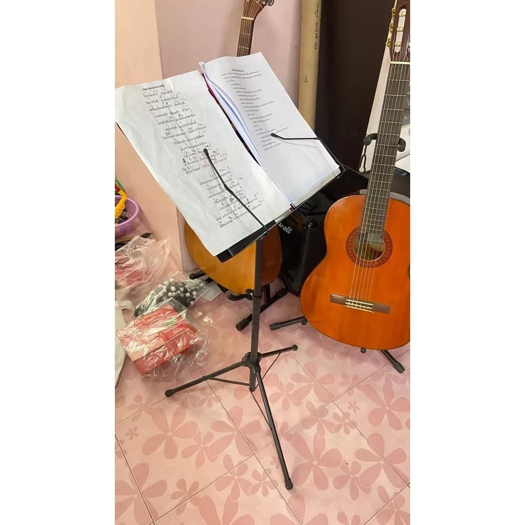 ขาตั้งโน๊ต สแตน โน๊ต สแตนโน๊ต ที่วางโน๊ต ขาตั้งเพลง ขาตั้งสําหรับวางโน๊ตดนตรี พับได้ รูปที่ 5