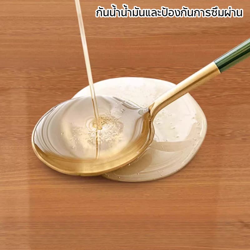 ผ้าปูโต๊ะแก้ว PVC เนื้อนุ่มหนา กันน้ำ กันน้ำมัน ทนความร้อน ซักได้ โปร่งใส สามารถตัดเป็นรูปทรงกระดานคริสตัลได้ รูปที่ 7