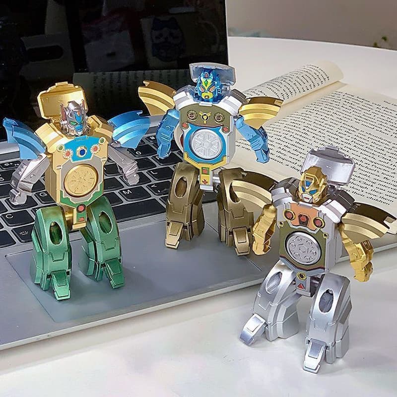 GeeToy 2-in-1ของเล่นฟิดเจ็ตสปินเนอร์แบบเปลี่ยนรูปได้ ของเล่นคลายเครียดแสนสนุก และของเล่นเสริมการเรียนรู้สำหรับเด็ก รูปที่ 3