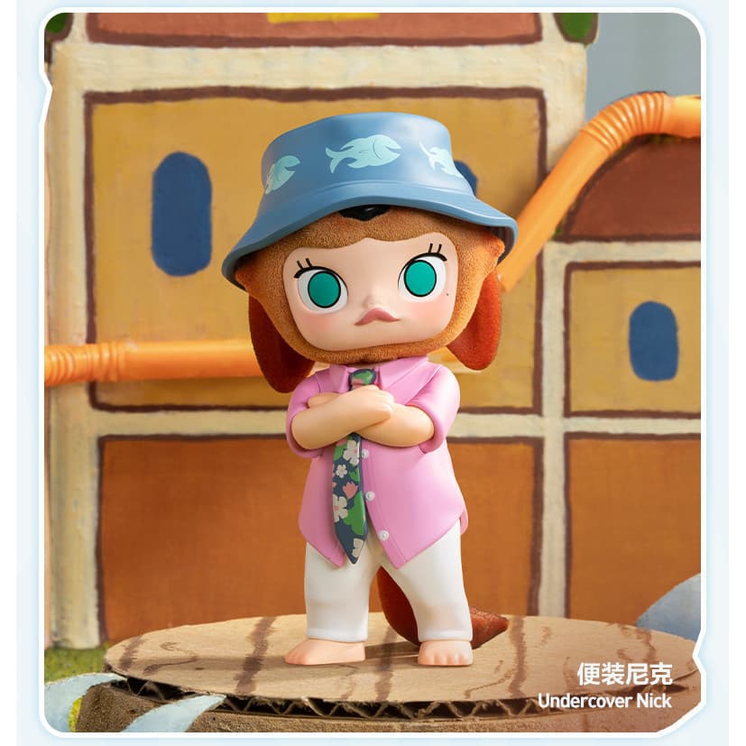 POPMART MOLLY Crazy Zoo Joint Series ฟิกเกอร์ของเล่น Mystery Box Gift รูปที่ 7