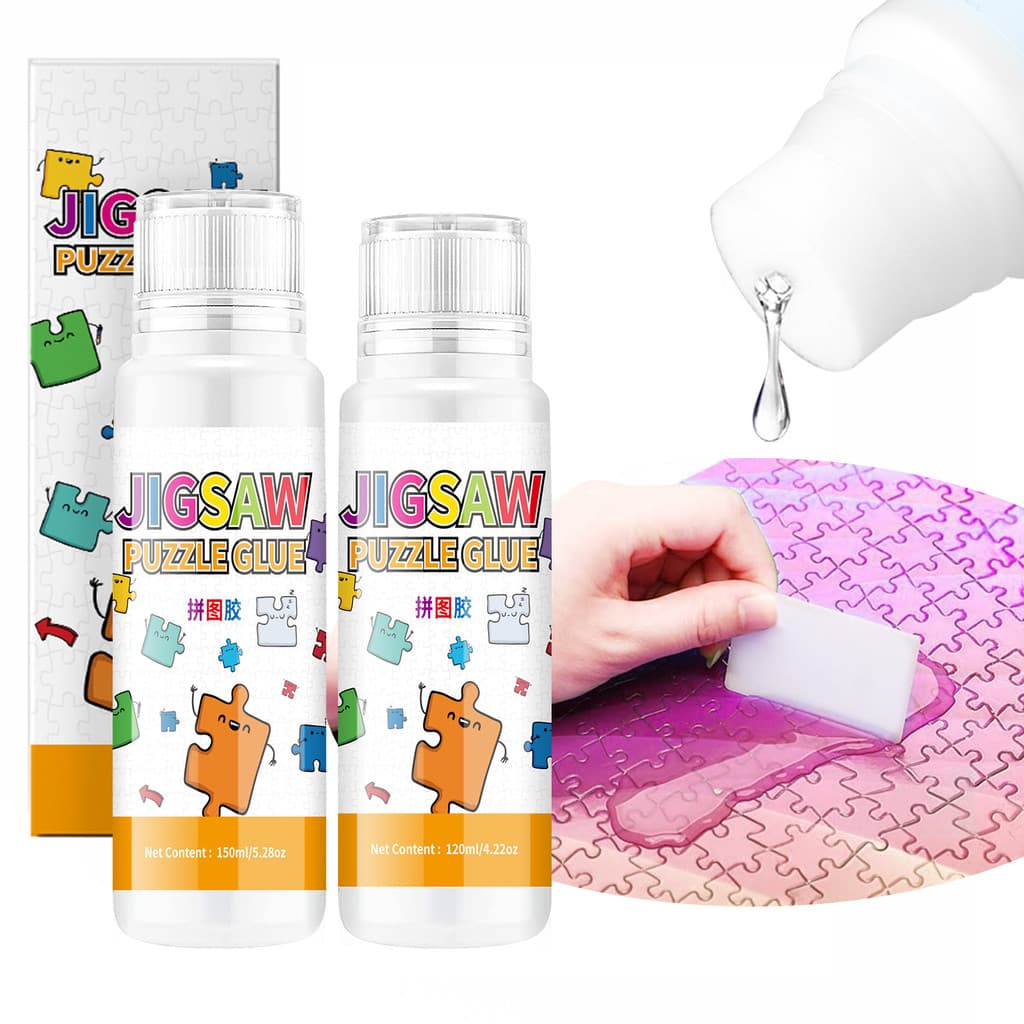 ความโปร่งใสสูง Non-Marking Handmade กาวพิเศษเด็กปลอดสารพิษ diy ปริศนา Quick-Drying กาว Easy to Operate Non-Curling Liquid Puzz รูปที่ 1