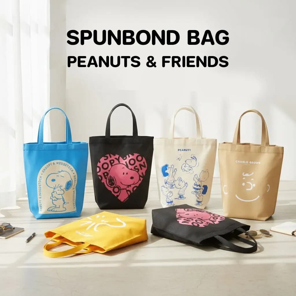 Se-ed : PN5-กระเป๋าสปันบอนด์ : PEANUTS-5B Spunbond Shopping Bag W35.5xH40xB10 cm. รูปที่ 5