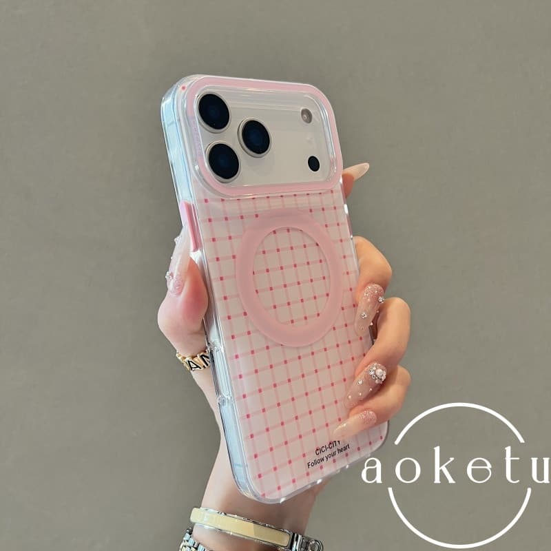 ส่วนบุคคลและมินิมอลลายจุดเหมาะสําหรับ ไอโฟน 16 โปรแม็กซ์ เคสโทรศัพท์แม่เหล็กที่แข็งแกร่ง แอปเปิล 17 อากาศ ใหม่ 15/14/13 แฟชั่นป้องกันการตกซิลิโคนฮาร์ดฝา รูปที่ 4