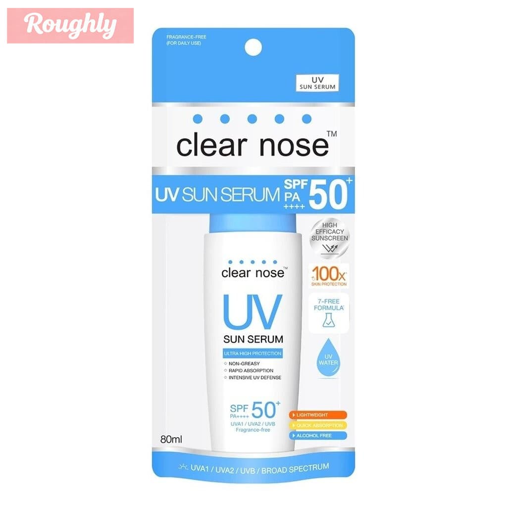 Clear Nose เคลียร์ โนส ยูวี ซัน เซรั่ม เอสพีเอฟ50+ พีเอ++++、 80 มล. รูปที่ 1