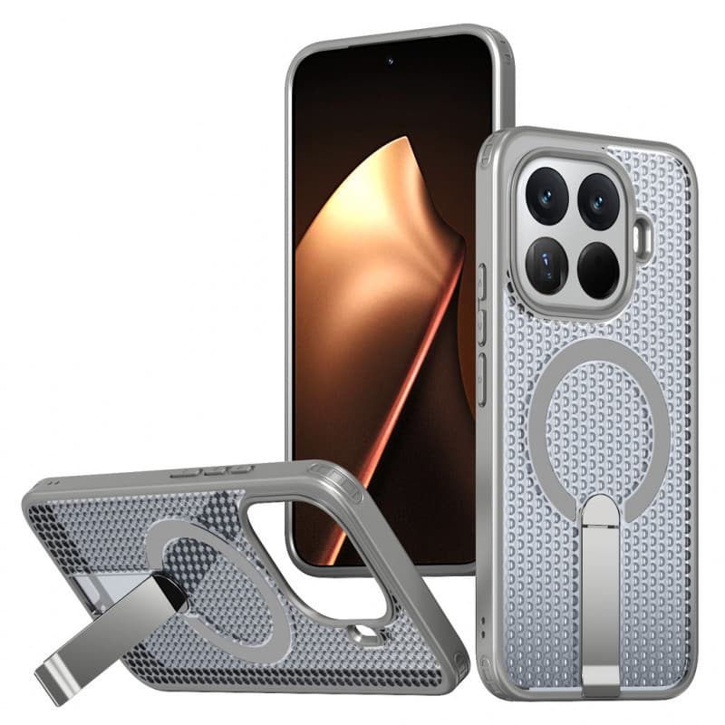 สําหรับ Xiaomi 15T Pro 15T 14T Pro 14T Poco F7 M6 Pro M6 Plus Poco C71 C75 X7 Pro Hollow การกระจายความร้อนซ่อนวงเล็บแม่เหล็กไร้สายชาร์จฝาครอบ รูปที่ 1