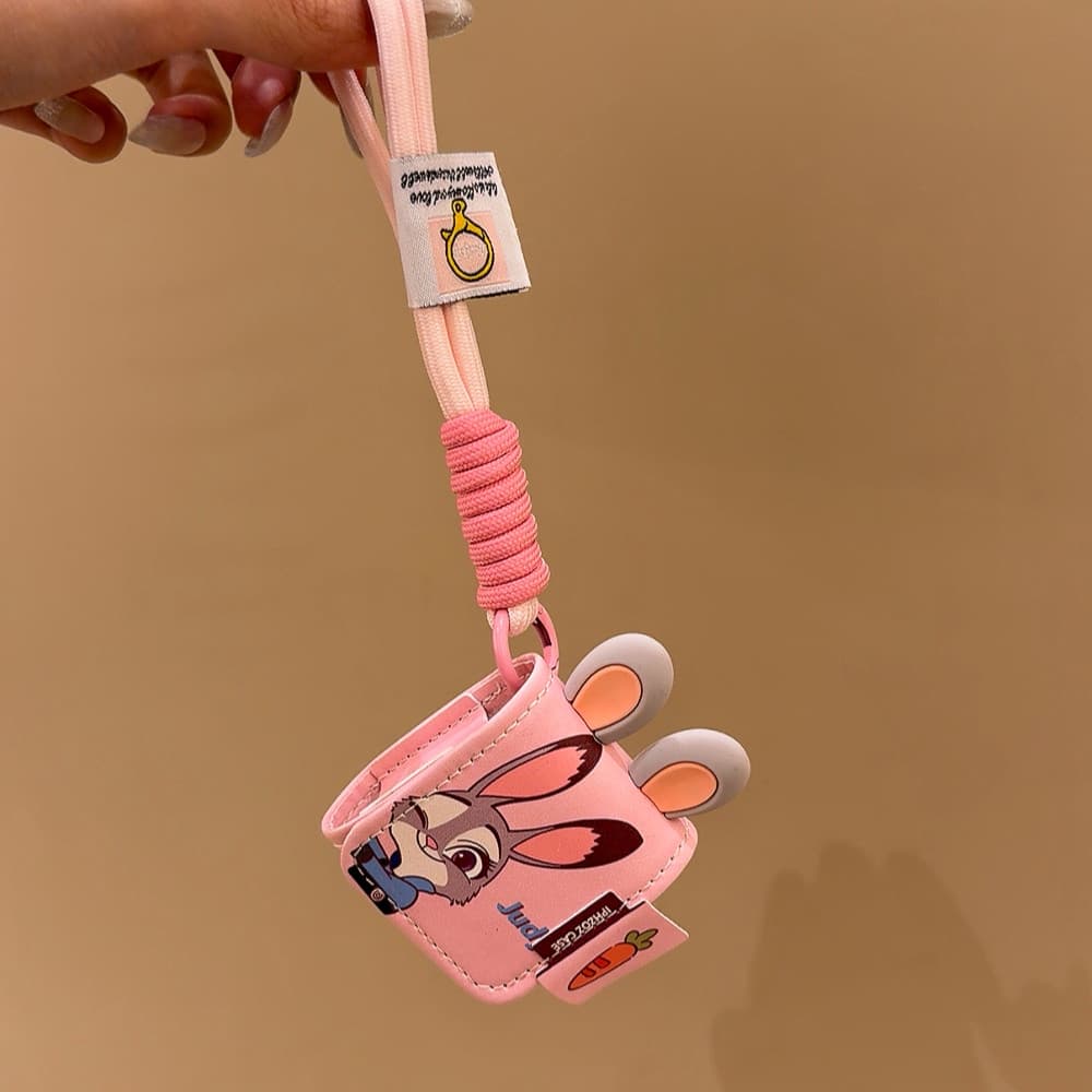 สําหรับ AIRPODS 1 2 4 ANC PRO 3 Flip Handheld หูฟังกระเป๋า 3D หู Zootopia ฝาครอบป้องกันปลอก รูปที่ 6