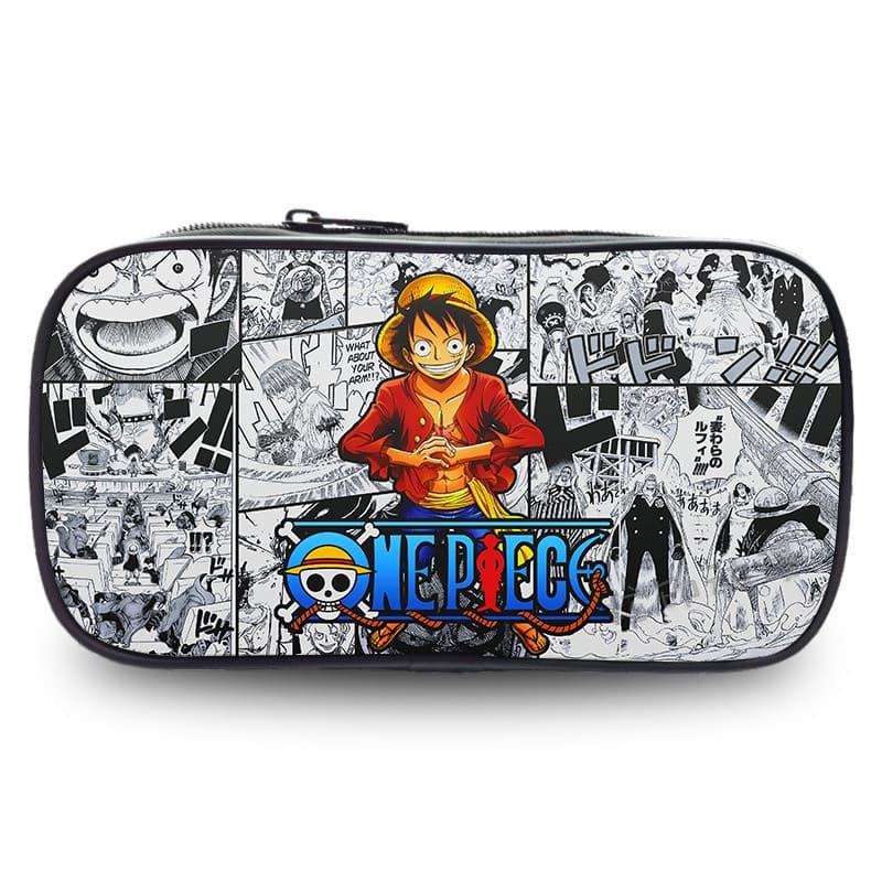 2026 Anime One Piece Luffy ดินสอ Multi-function ดินสอนักเรียนขนาดใหญ่ความจุพิมพ์เครื่องเขียนกล่องดินสอ รูปที่ 1