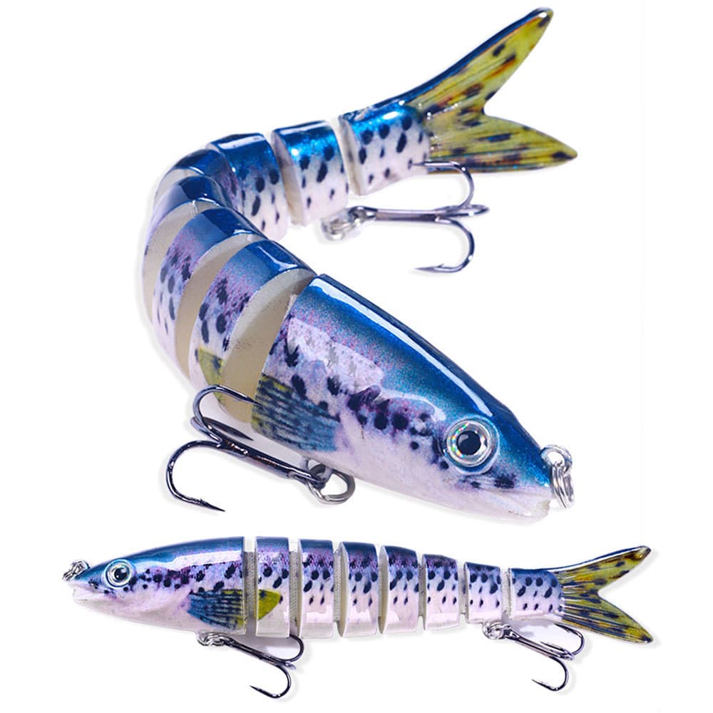 Swimbait เหยื่อปลอม 8 ข้อต่อ 13ซม./20g Sinking จมน้ำ ว่ายน้ำสวย ล่อชะโด-กะพง ส่งจากไทย รูปที่ 4