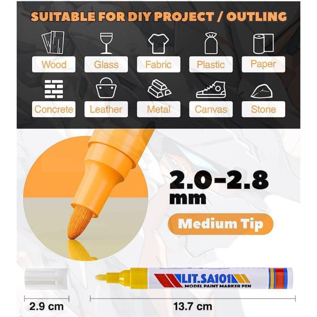 gundam tool ชุดต่อโมเดลกันดั้ม 7 ชิ้น คีมตัดโมเดลชุดเครื่องมือพื้นฐาน ชุดต่อกันพลา Gunpla อุปกรณ์ marker gundam รูปที่ 9