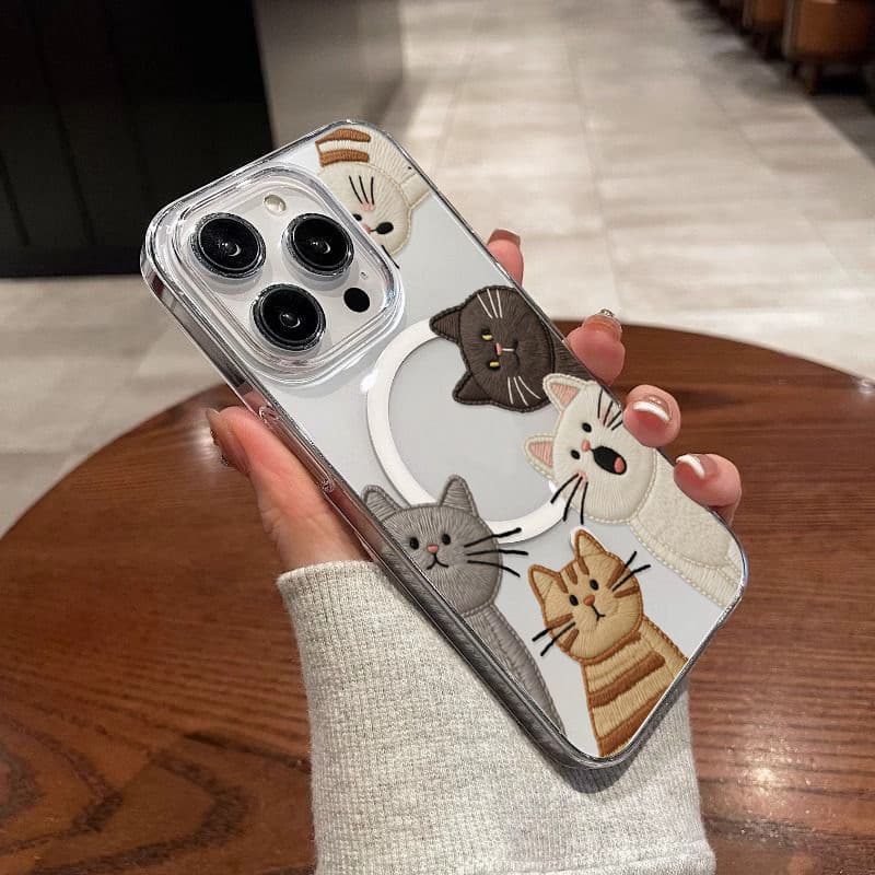 poppaแม่เหล็ก เคสใสกันกระแทก เคสสําหรับไอโฟน เคสชาร์ได้ สำหรับ IPhone 11 12 13 14 15 16 17 PRO MAX 7 8 PLUS X/XS XR รูปที่ 2