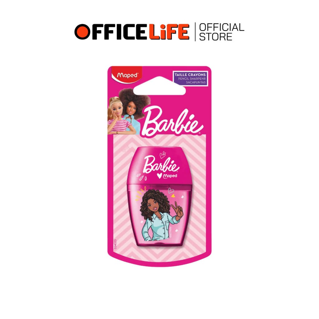 maped กบเหลาดินสอ 1 ช่อง ลายบาร์บี้ Barbie รุ่น SH/034023 รูปที่ 3