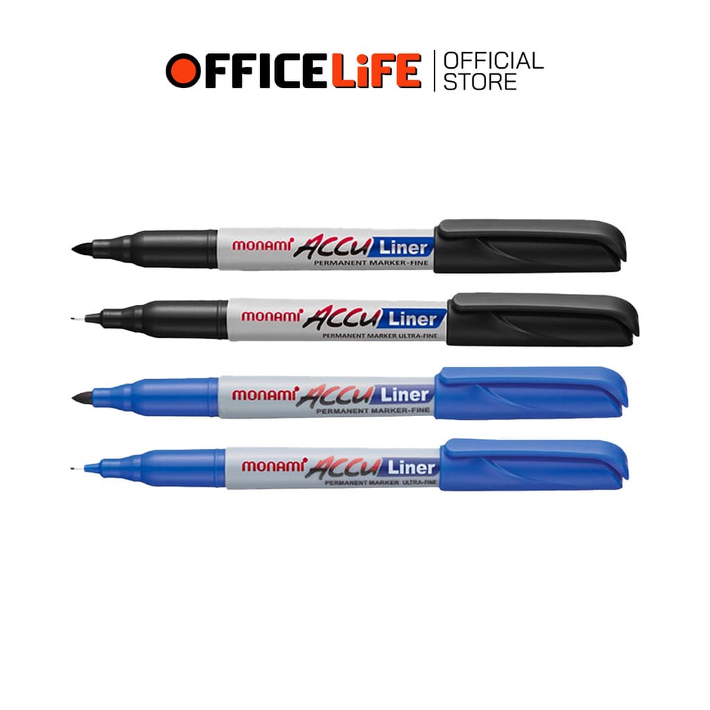Monami ปากกามาร์คเกอร์ เขียน CD AccuLiner ขนาดหัว 0.5 0.7 1.0 mm. รูปที่ 6