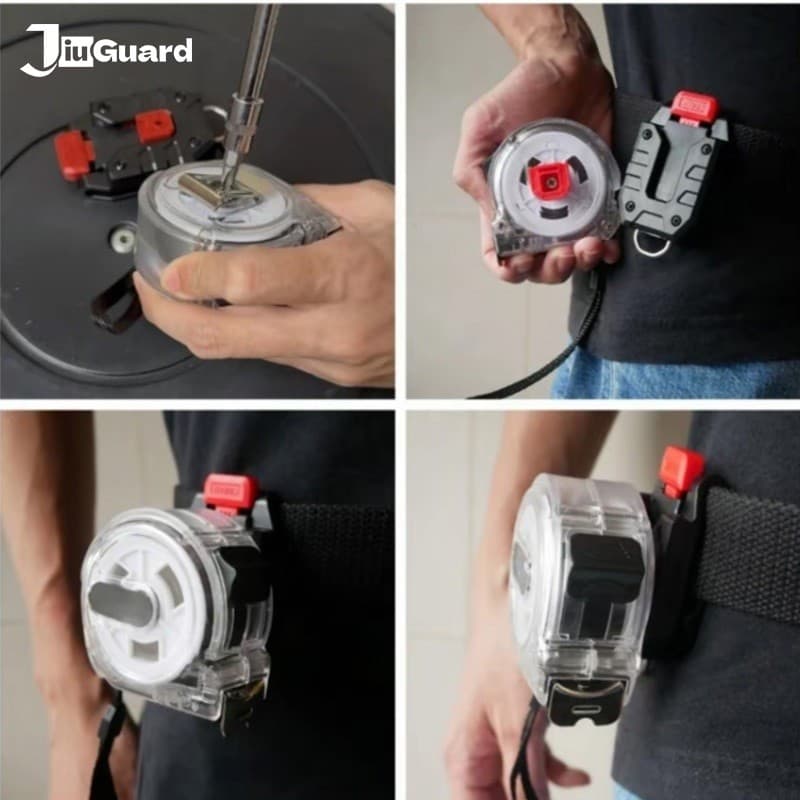 JiuGuard Universal เทปวัด Qui-แขวนเข็มขัดคลิปสําหรับเทปวัดดิจิตอล Laser Man ของขวัญเทปวัด Qui-แขวนเข็มขัดคลิปใหม่ รูปที่ 9