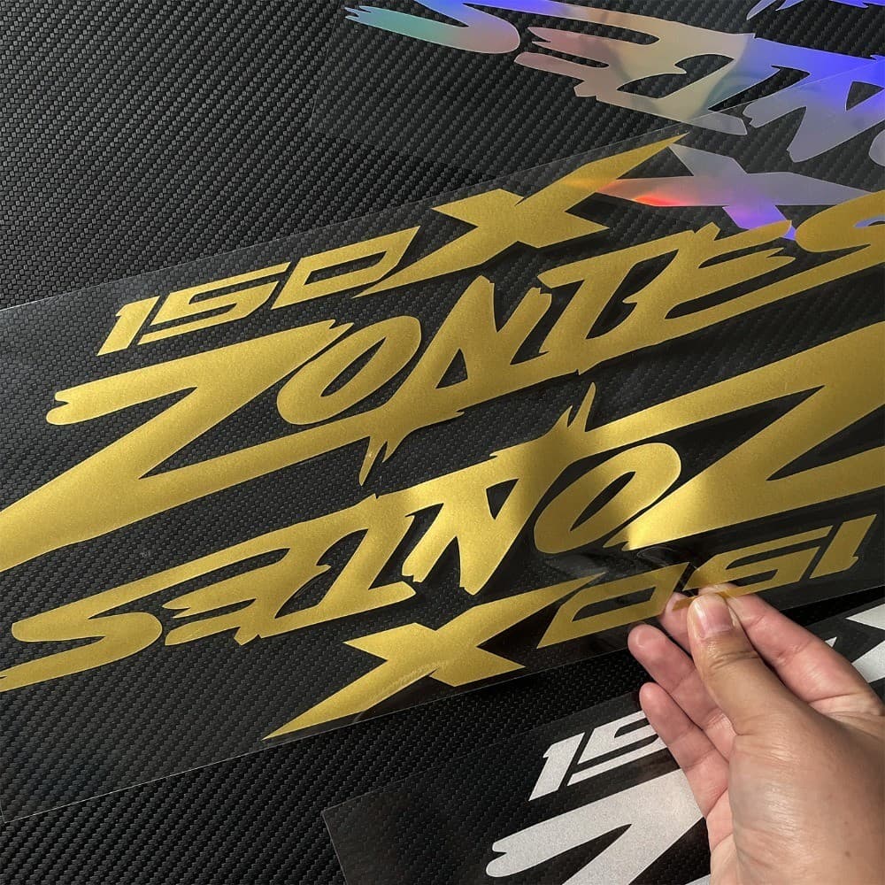 สําหรับ ZONTES 150X 2026 สติ๊กเกอร์ตกแต่งชุดสี สติกเกอร์ fairing สติกเกอร์ PVC zontes 150x สะท้อนแสงกันน้ําไวนิล decal อุปกรณ์เสริมรถจักรยานยนต์ รูปที่ 9