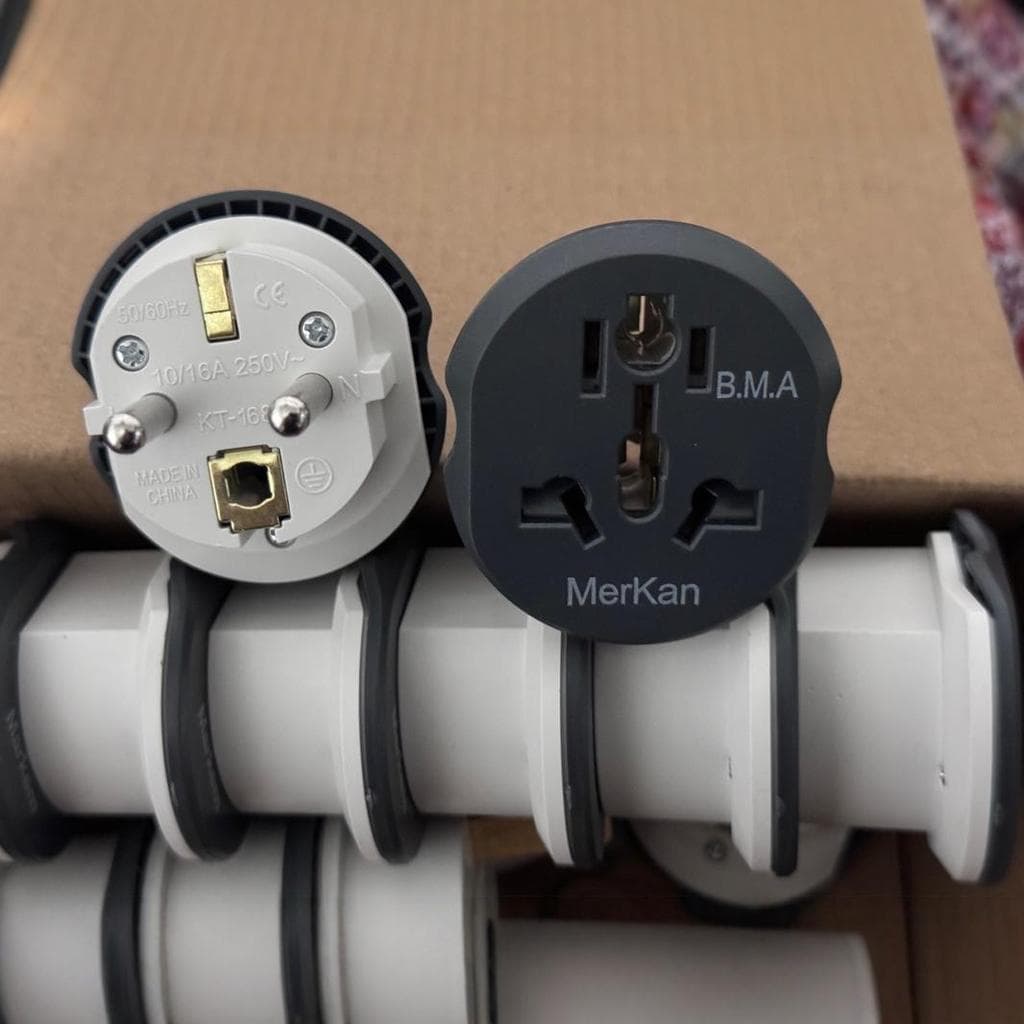 หัวแปลงปลั๊กไฟ 3000W ปลั๊กอะแดปเตอร์ ปลั๊กอย่างดี ใช้กับขาปลั๊กจีนได้ T168 อเนกประสงค์สีดำและขาว รูปที่ 7