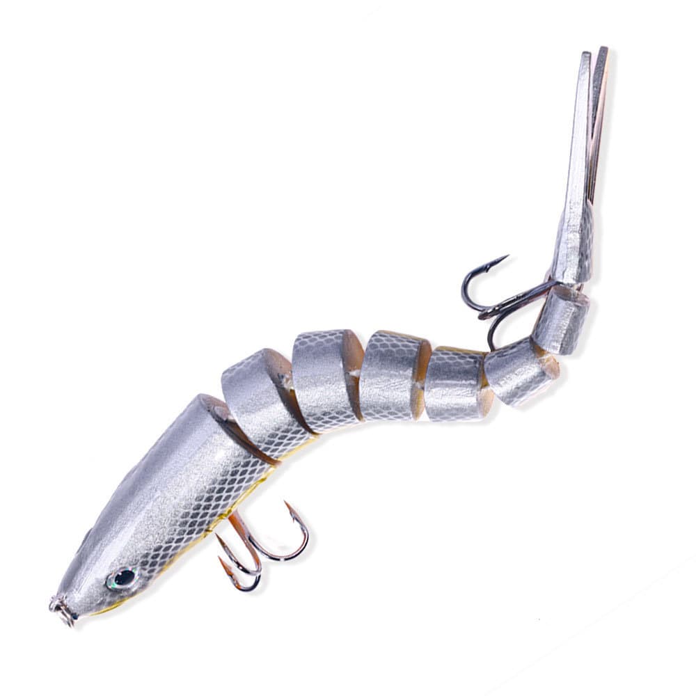 Swimbait เหยื่อปลอม 8 ข้อต่อ 13ซม./20g Sinking จมน้ำ ว่ายน้ำสวย ล่อชะโด-กะพง ส่งจากไทย รูปที่ 6