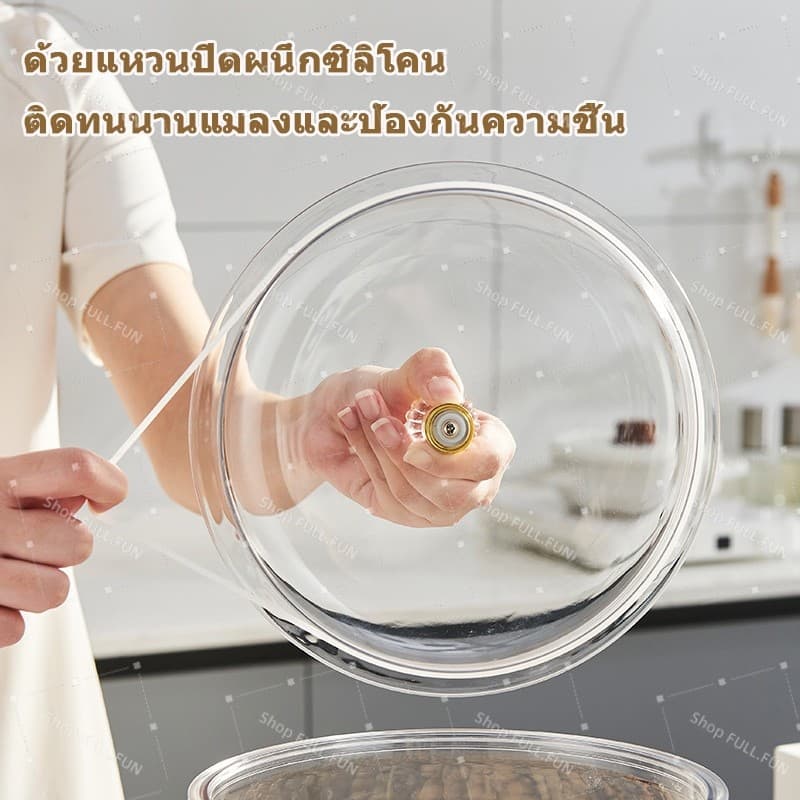 ถังเก็บน้ำเย็น ขนาดใหญ่ 18L มีก๊อกน้ำ ทนตกไม่แตก สำหรับชา ผลไม้ ดื่มในครัวเรือน รูปที่ 9