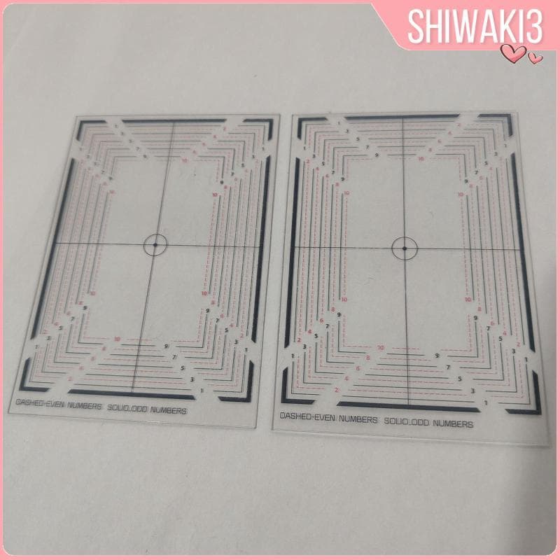 PSA Card Grading Centering Tool บัตรการค้า Grading Plate การ์ดเทรดดิ้งเครื่องมือวัด Robust Construction แบบพกพา PET ยาวที่เชื่อถือได้ Centering รูปที่ 5