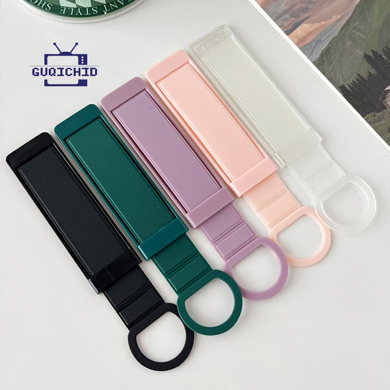 ขาตั้งโทรศัพท์มือถือ ขาตั้งโทรศัพท์พับได้แบบยาว ที่ยึดเคสโทรศัพท์แบบติดด้านหลังพร้อมสายรัดข้อมือแบบยืดหดได้ รูปที่ 3