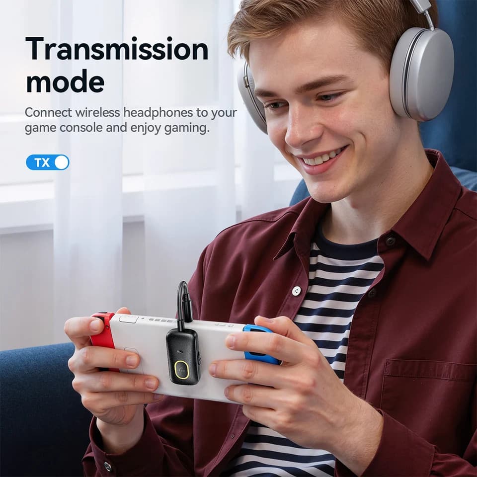 HOCO E151 AUX Transmitter / Receiver อะแดปเตอร์บลูทูธ 2in1 แปลงเครื่องเสียง AUX เป็นไร้สาย รองรับการโทร BT 5.4 hc5 รูปที่ 4