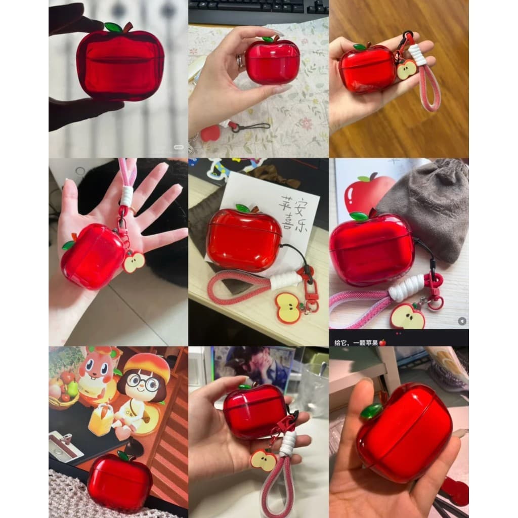 เคสหูฟังผลไม้ใสน้ําแข็งเหมาะสําหรับ AirPods Pro3/AirPods4/Pro2 เคสป้องกันกันกระแทกโปร่งใสสูงสไตล์ใหม่ รูปที่ 7