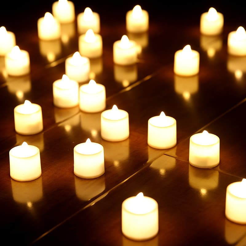 COZII litai เทียน led เทียนปลอม เทียนไฟฟ้า แถมถ่านในตัว เทียนอิเล็กทรอนิกส์ตกแต่งห้อง รูปที่ 7
