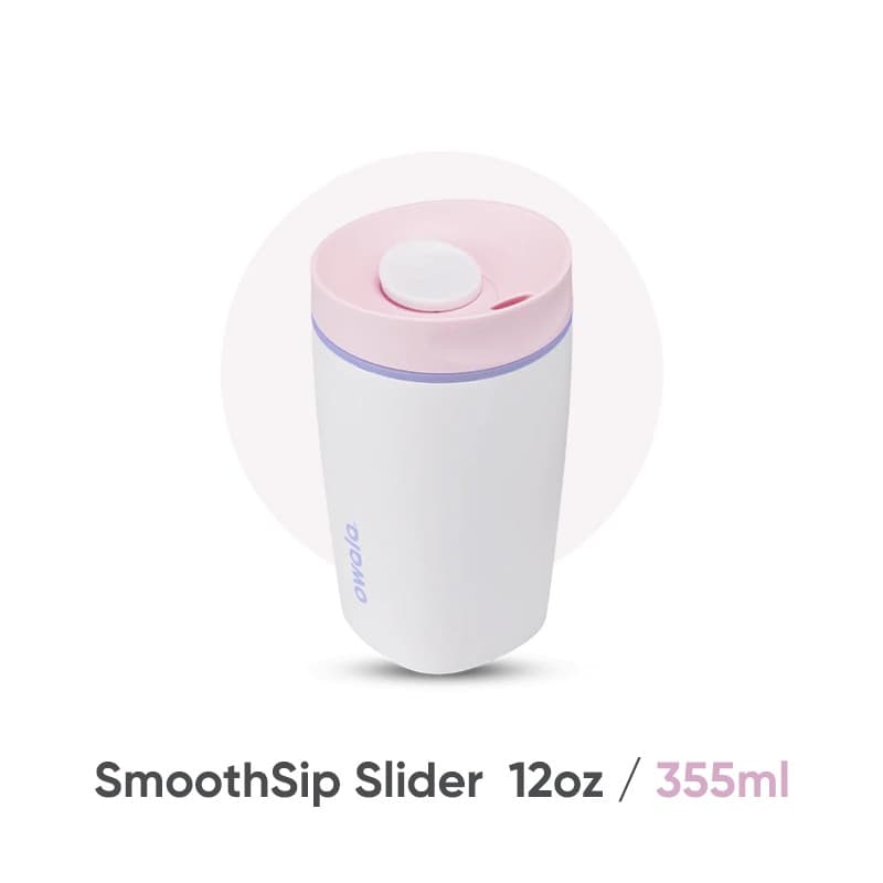 ถ้วยกาแฟ Owala SmoothSip - แก้วน้ํารักษาอุณหภูมิ 12 ออนซ์ ฝาเลื่อน เหมาะสําหรับผู้เดินทาง รูปที่ 9