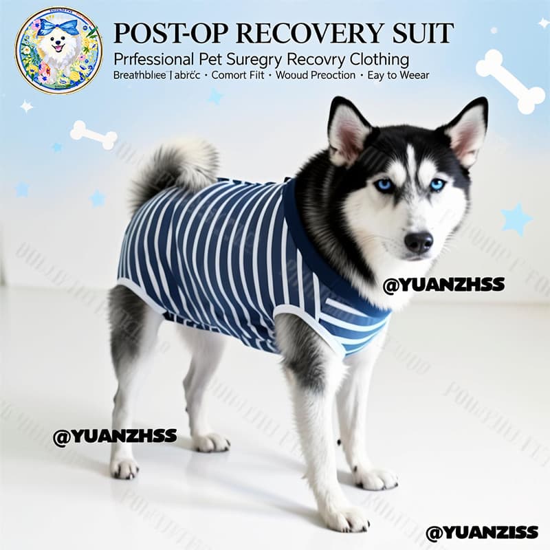 ชุดการกู้คืน Post-Surgery - การออกแบบ 4 ขายืดหยุ่นสูงสําหรับสุนัข Neutered | ใส่สัตว์เลี้ยงทางการแพทย์ระบายอากาศ รูปที่ 1