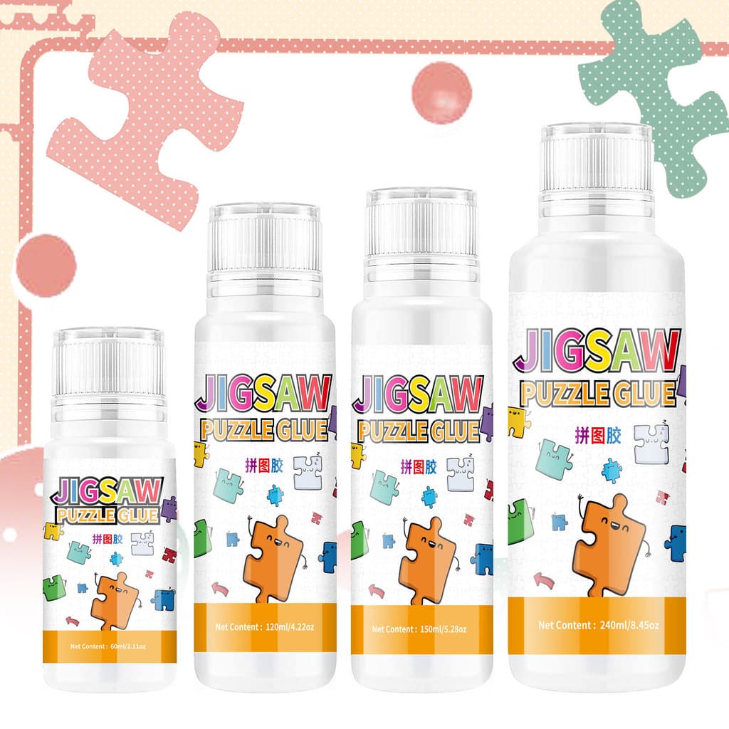 ความโปร่งใสสูง Non-Marking Handmade กาวพิเศษเด็กปลอดสารพิษ diy ปริศนา Quick-Drying กาว Easy to Operate Non-Curling Liquid Puzz รูปที่ 3