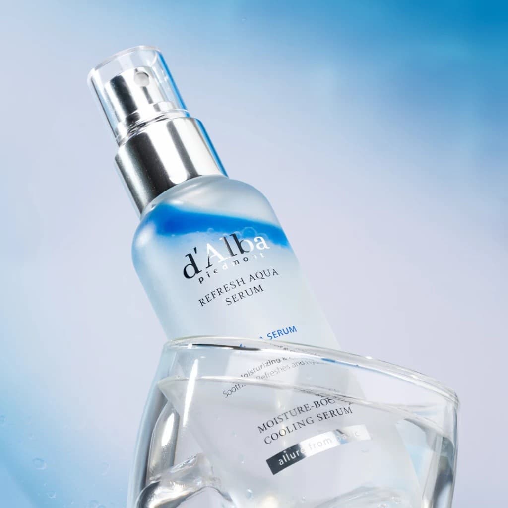 d'Alba Refresh Aqua Serum 100ml ดัลบา รีเฟรช อควา เซรั่ม สเปร์ยเซรั่มเติมความชุ่มชื้นให้ผิวล้ำลึก ปลอบประโลมผิวร้อน พร้อมลดอุณหภูมิผิว รูปที่ 7